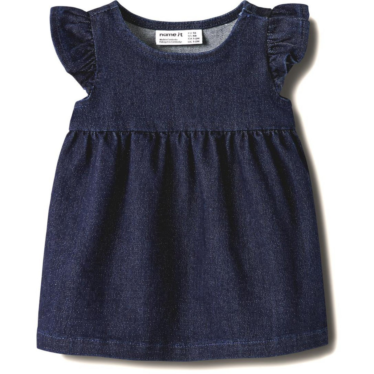 Name It Dark Blue Denim Nbfember Dnm Glitter Kjole 1208-Lu