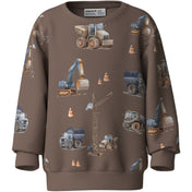 Name It Brown Lentil Nmmnelson Ls Nreg Sweat Bru Box