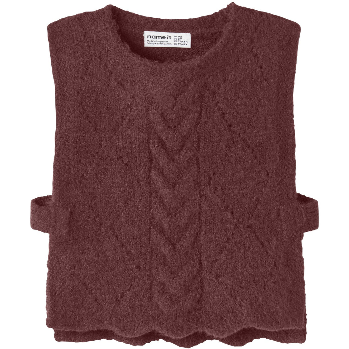 Name It Wild Ginger Nmflea Strik Vest