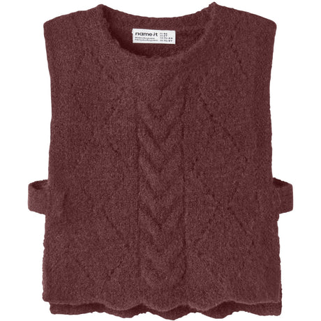 Name It Wild Ginger Nmflea Strik Vest
