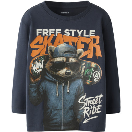 Name It Ombre Blue Nmmnicky Ls Nreg Top Æske