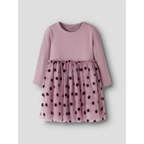 Name It Lilas Nmfnagina Ls Tyl Kjole