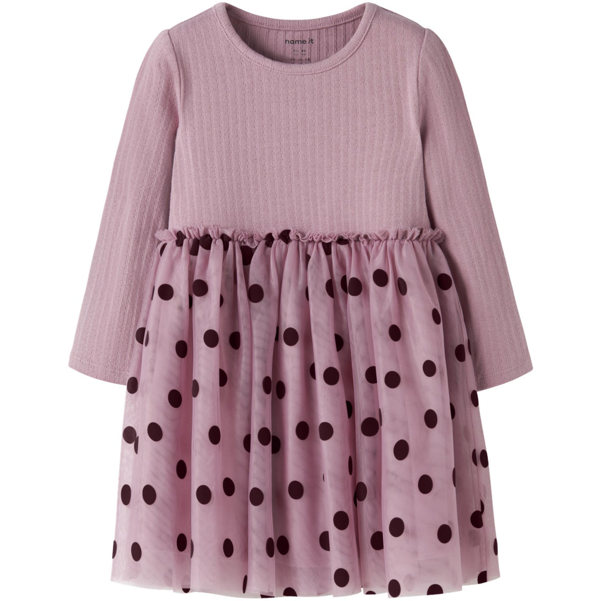 Name It Lilas Nmfnagina Ls Tyl Kjole