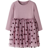 Name It Lilas Nmfnagina Ls Tyl Kjole