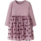 Name It Lilas Nmfnagina Ls Tyl Kjole