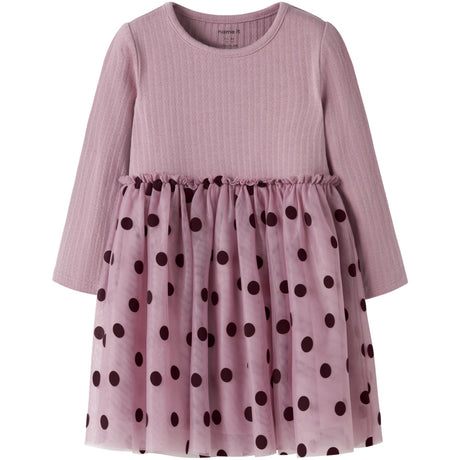 Name It Lilas Nmfnagina Ls Tyl Kjole