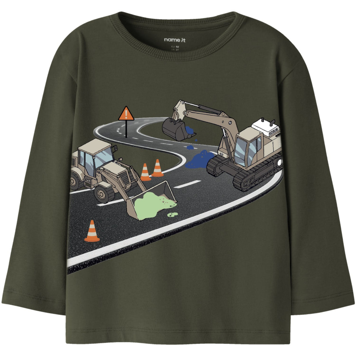Name It Olive Night Nmmnick Ls Nreg Top Æske