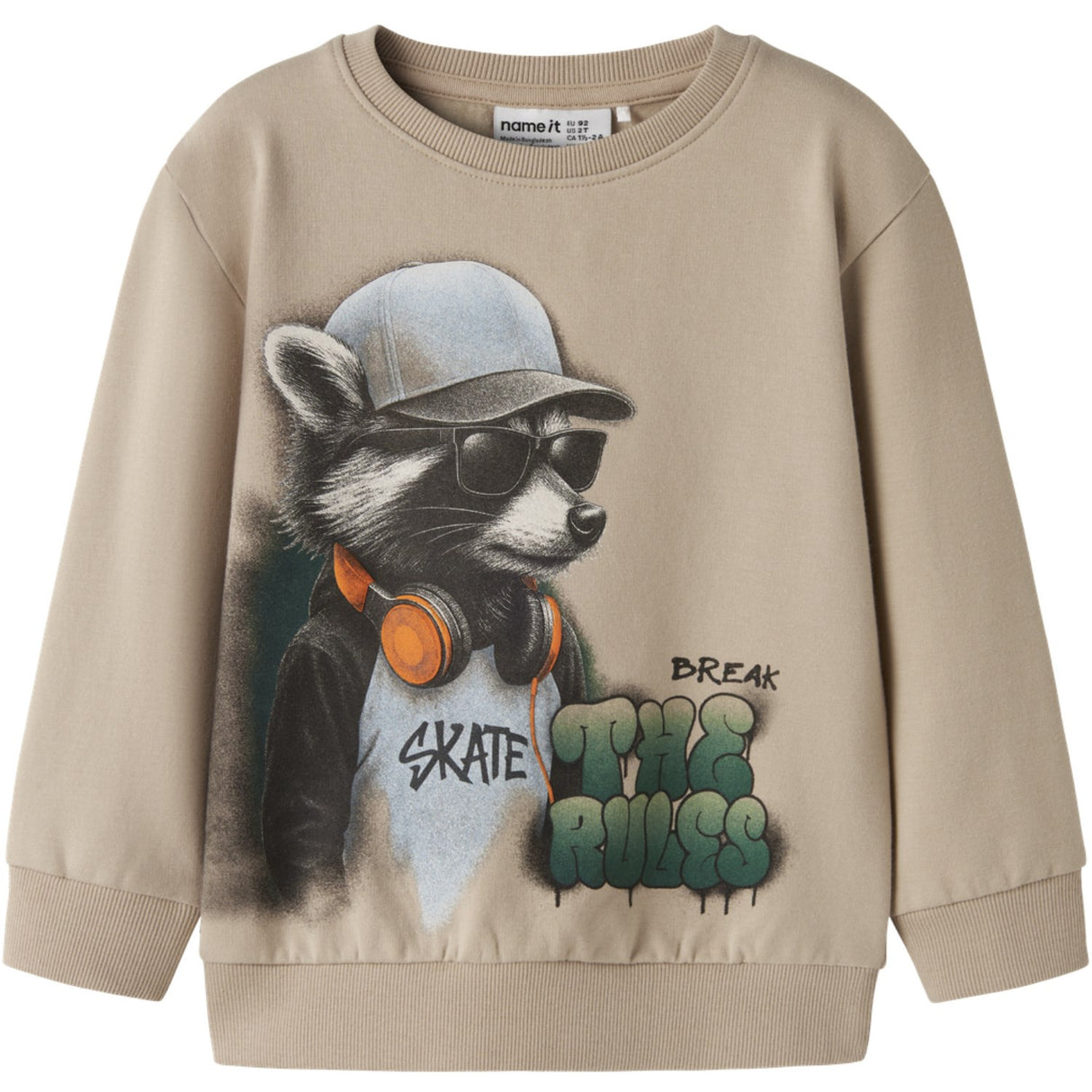 Name It Sesame Nmmnathaniel Ls Nreg Sweat Bru Æske