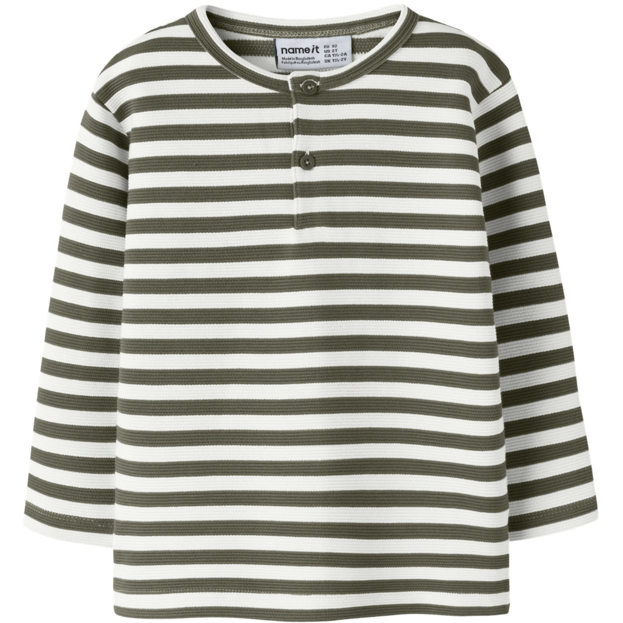 Name It Olive Night Nmmniles Ls Nreg Grandad Top