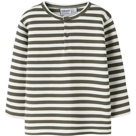 Name It Olive Night Nmmniles Ls Nreg Grandad Top