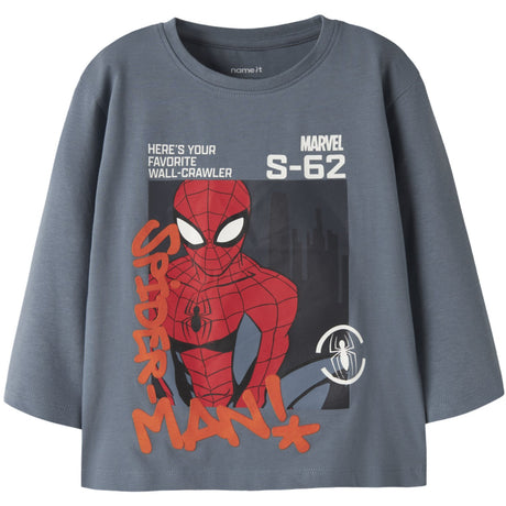 Name It Blue Mirage Nmmalder Spider Ls Nreg Top Æske Mar