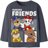 Name It Ombre Blue Nmmandreas Paw Ls Nreg Top Cplg