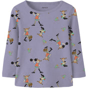 Name It Heirloom Lilac Nmfara Pippi Ls Slim Top Sky