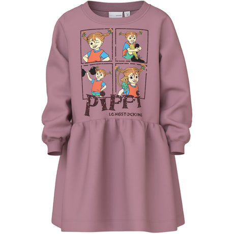 Name It Lilas Nmfasta Pippi Swe Kjole Æske Bru Sky