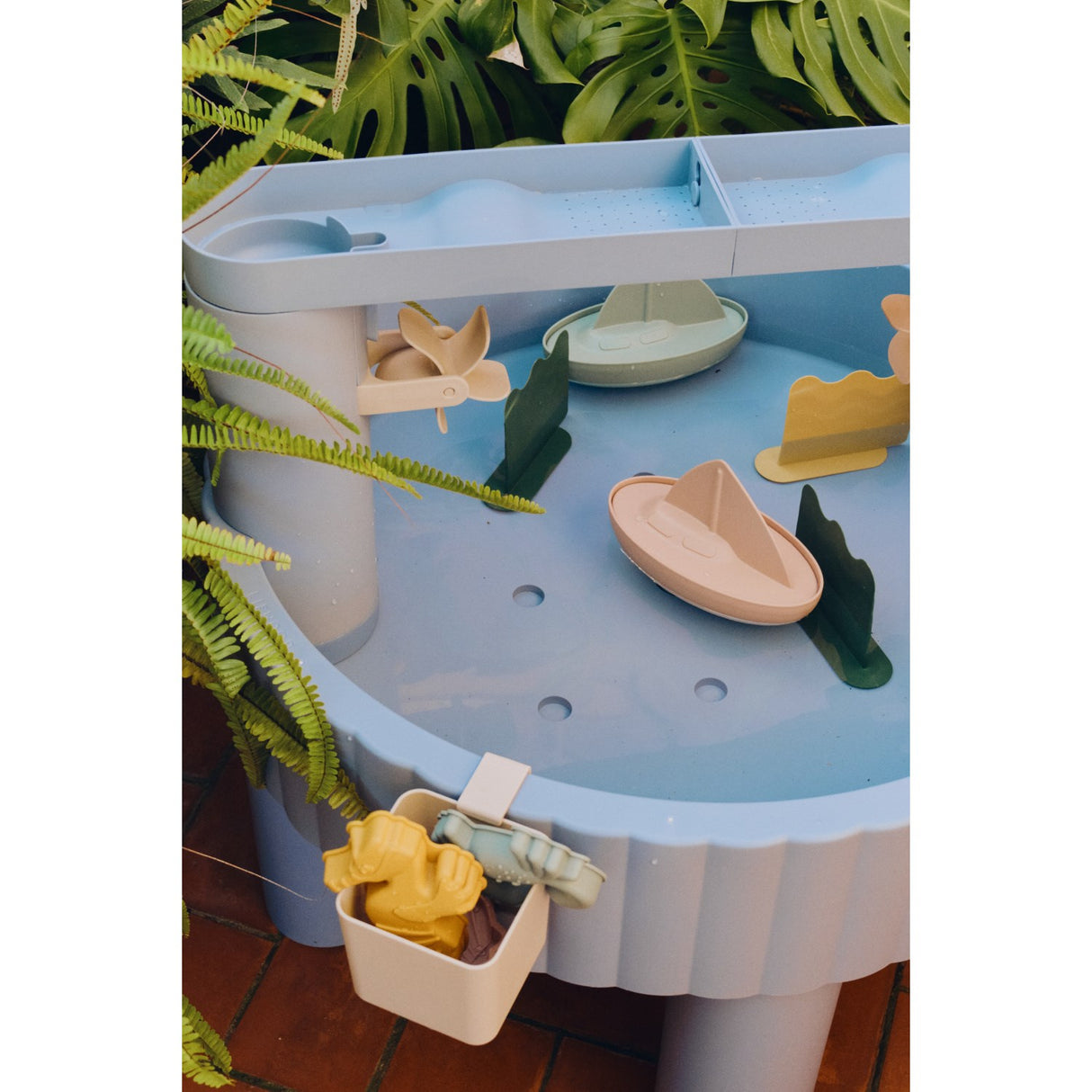 LIEWOOD Aktivitetsbord - Beach Blue / Multi Mix Sepp