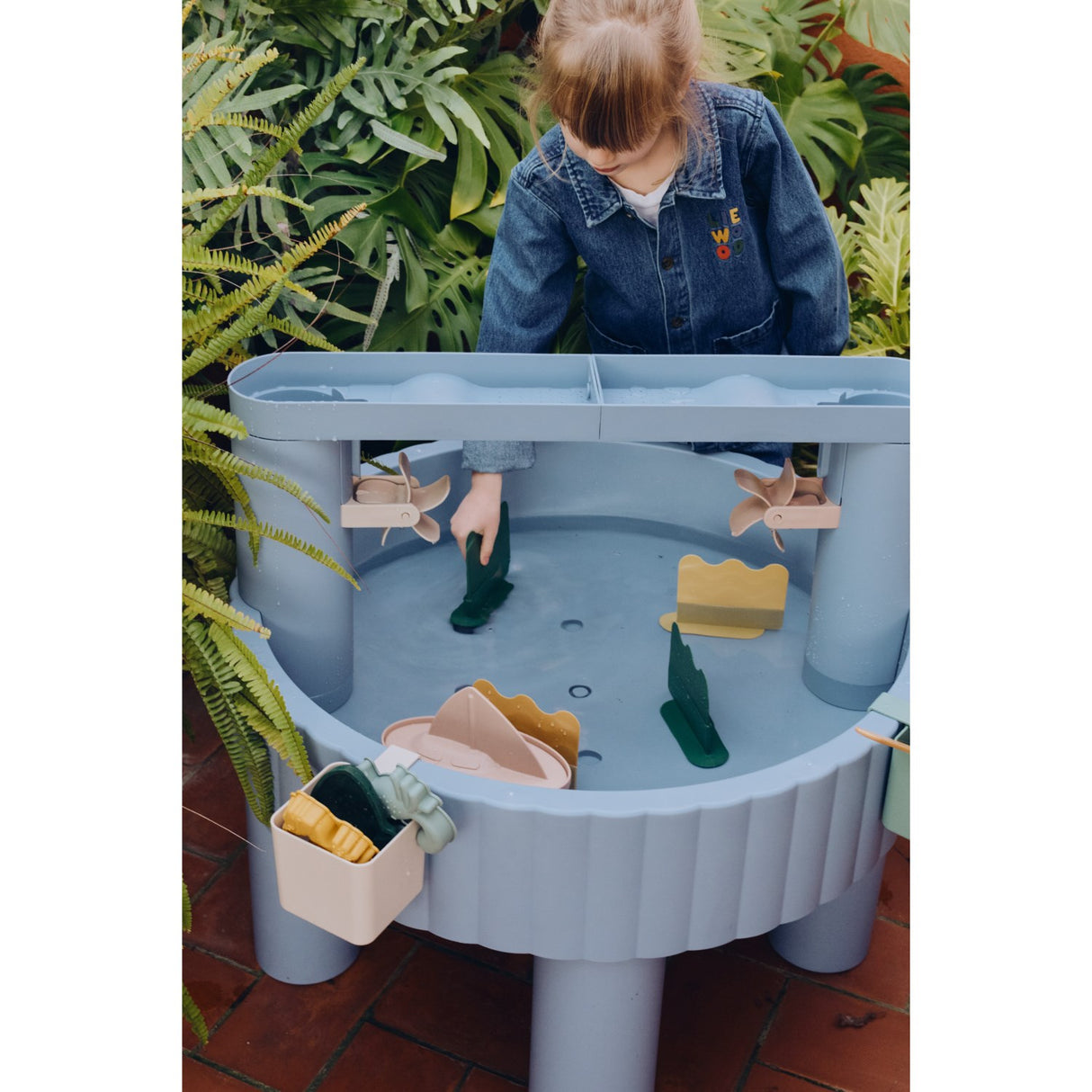 LIEWOOD Aktivitetsbord - Beach Blue / Multi Mix Sepp