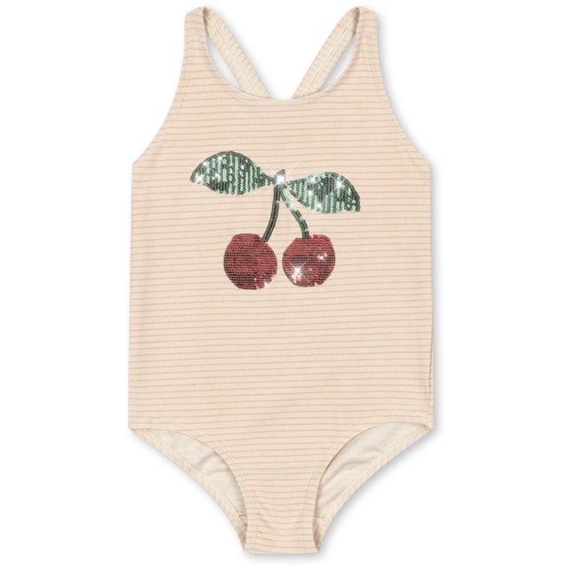 Konges Sløjd Rose Stripe Jade Badeheldragt