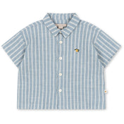 Konges Sløjd Trio Bleu Stripe Elliot Ss Skjorte Gots