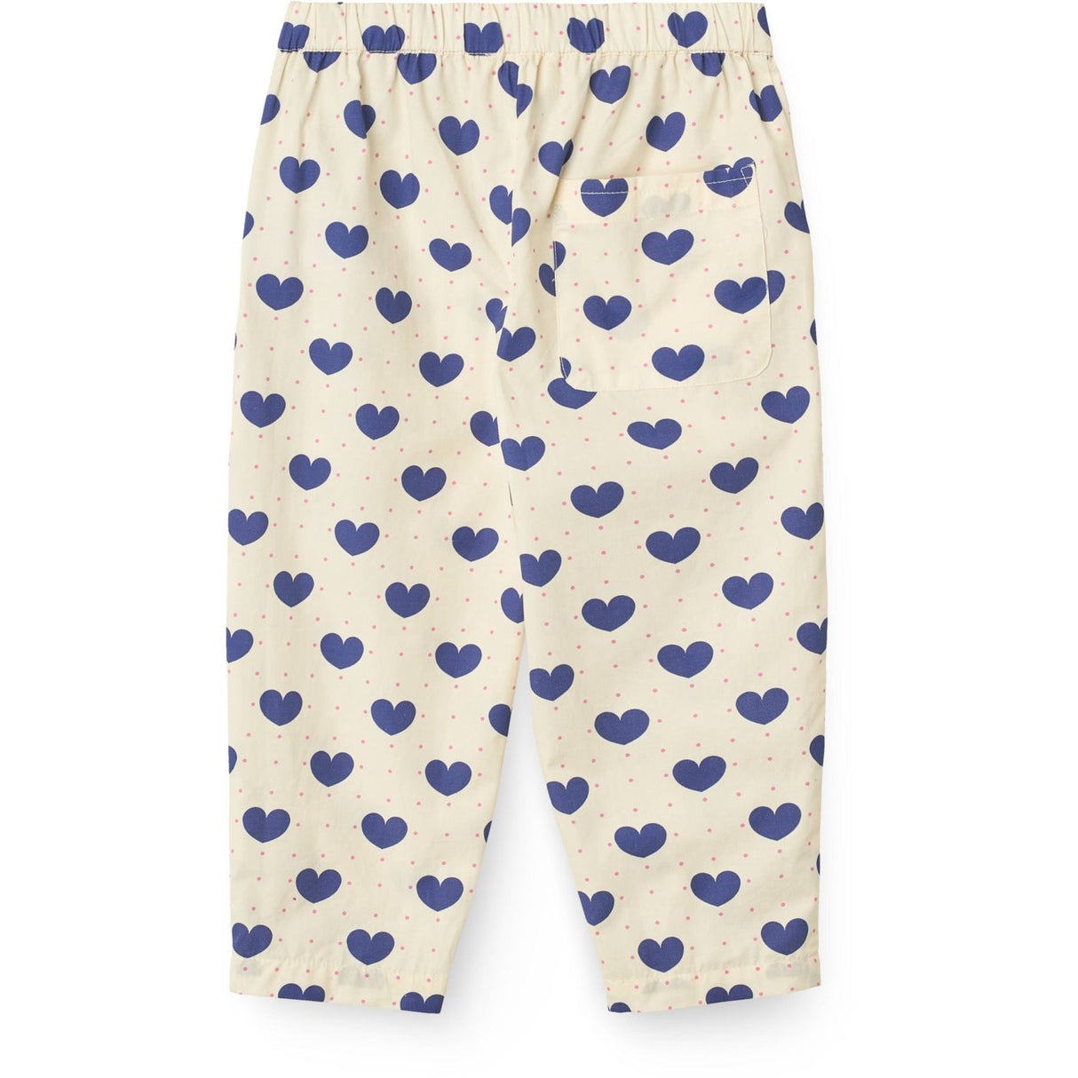 COPENHAGEN COLORS x Luksusbaby Heart Aop Ocean Heart and Dots Bukser Loose Fit