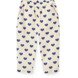 COPENHAGEN COLORS x Luksusbaby Heart Aop Ocean Heart and Dots Bukser Loose Fit