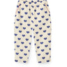 COPENHAGEN COLORS x Luksusbaby Heart Aop Ocean Heart and Dots Bukser Loose Fit