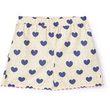 COPENHAGEN COLORS x Luksusbaby Heart Aop Ocean Heart and Dots Bluse m/Shorts Sæt
