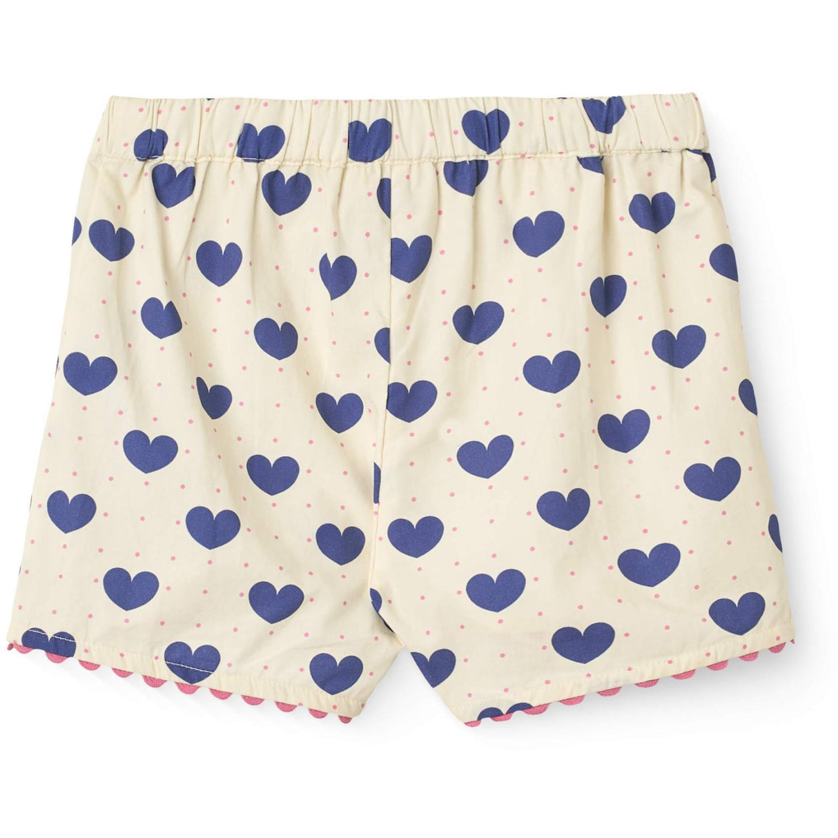 COPENHAGEN COLORS x Luksusbaby Heart Aop Ocean Heart and Dots Bluse m/Shorts Sæt