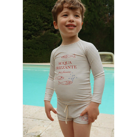 Konges Sløjd Stripe Bluie Aster Badebluse Grs