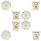 Konges Sløjd Antique White 8 Pak Daisy Mini Hair Claw