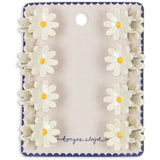 Konges Sløjd Antique White 8 Pak Daisy Mini Hair Claw