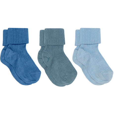 Mp Danmark High Tide Bomuld Rib Baby Strømper - 3-pack