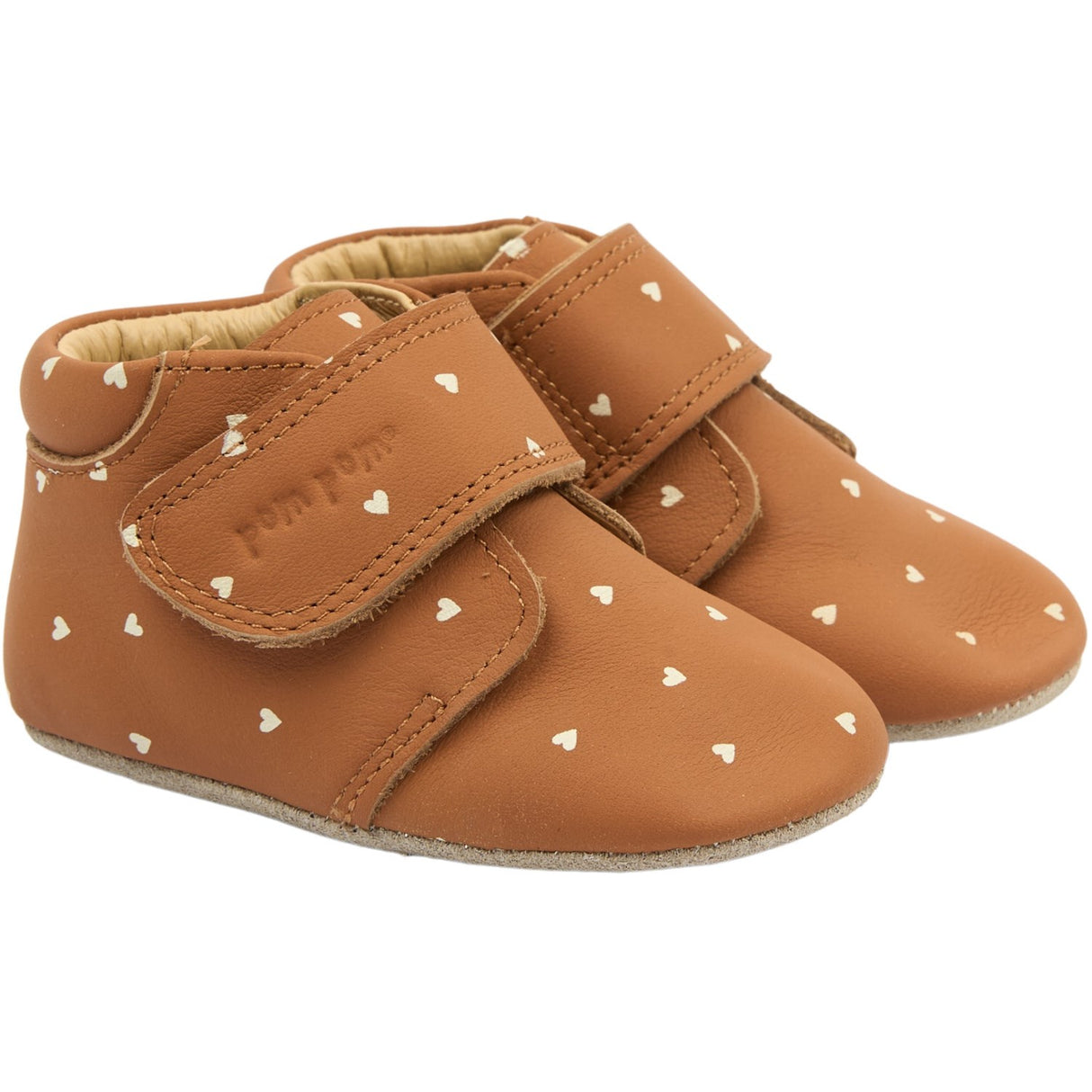 Pom Pom Caramel Café Heart AOP Piti Begynder AOP Futter