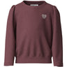 Name It Wild Ginger Heart Embroidery Nmfvima Ls Nreg Sweat Bru
