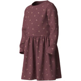 Name It Wild Ginger Pink Glitter Hearts Nmfvivian Ls Kjole