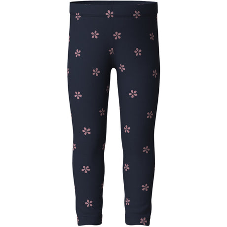 Name It Navy Blazer White Flower Nmfdavina Aop Swe Leggings Bru