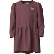 Name It Wild Ginger Heart Embroidery Nmfvima Ls Swe Kjole Bru