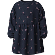 Name It Navy Blazer White Flower Nmfvolta Ls Swe Kjole Bru