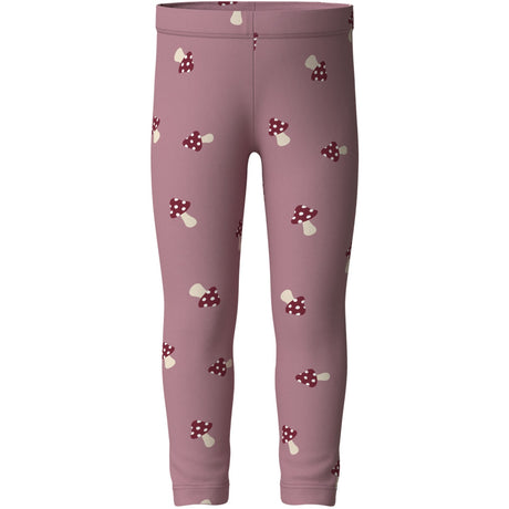Name It Lilas Mushroom Nmfdavina Aop Swe Leggings Bru