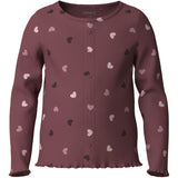 Name It Wild Ginger Hearts Nmfvemia Ls Slim Top