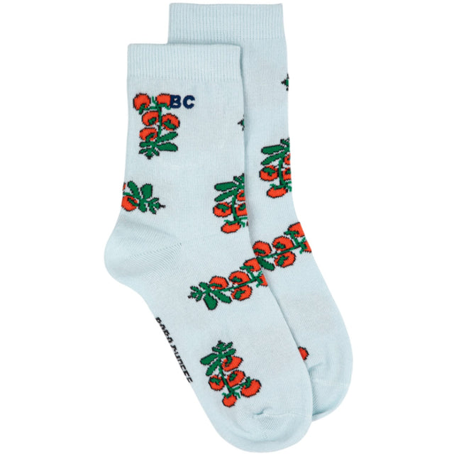 Bobo Choses Light Blue Juicy Tomatoes All Over Kort Strømper