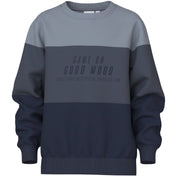 Name It Navy Blazer Game On Nkmvemil Ls Nreg Sweat Bru