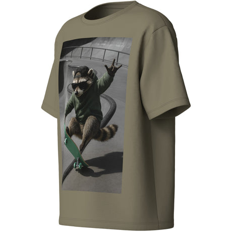 Name It Mermaid Raccoon Skater Nkmvoto Ss Nreg Top
