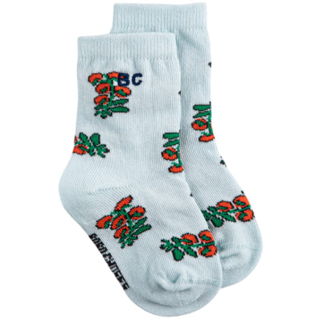 Bobo Choses Light Blue Juicy Tomatoes All Over Kort Strømper