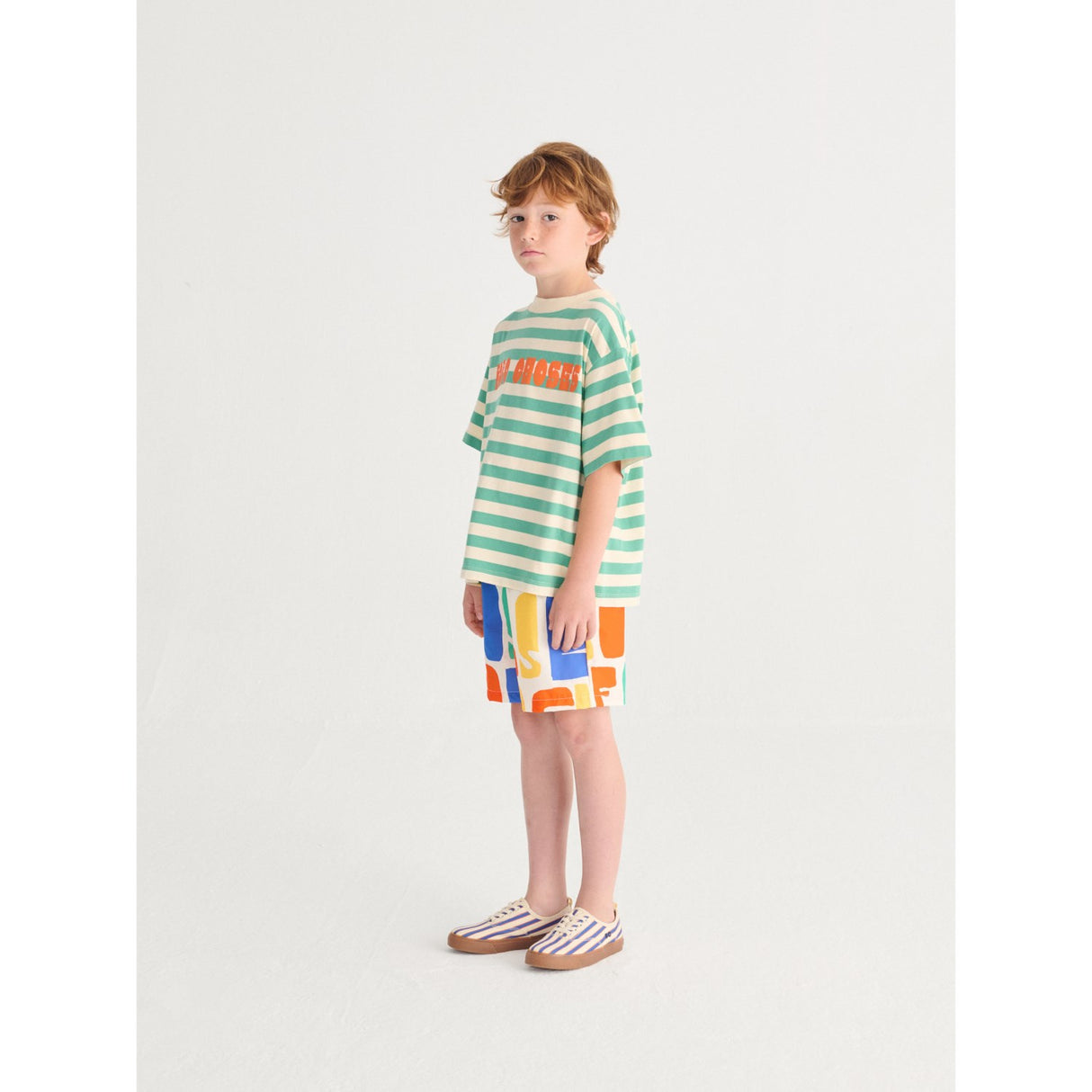 Bobo Choses Offwhite Bobo Choses Modern Striped T-Shirt