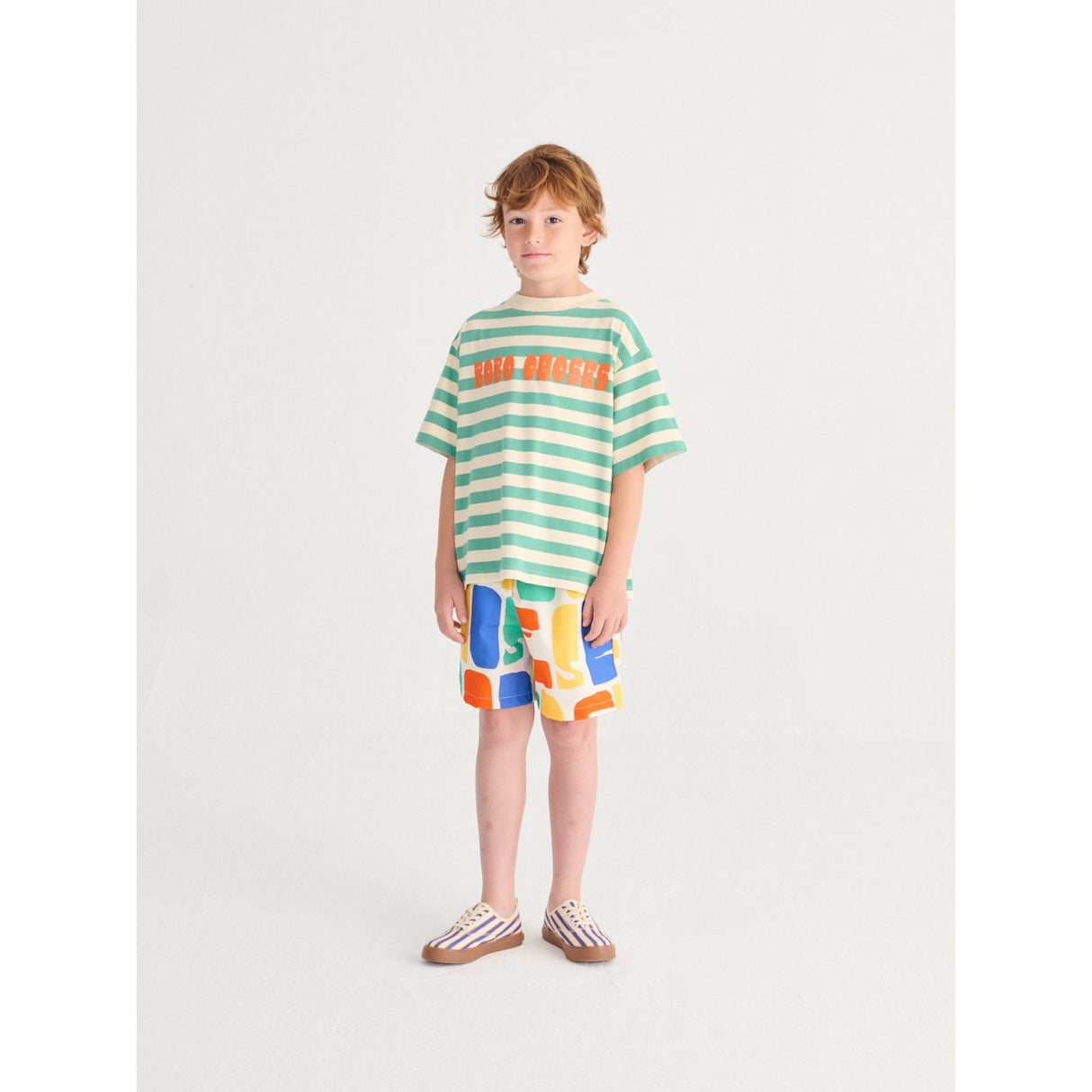 Bobo Choses Offwhite Bobo Choses Modern Striped T-Shirt