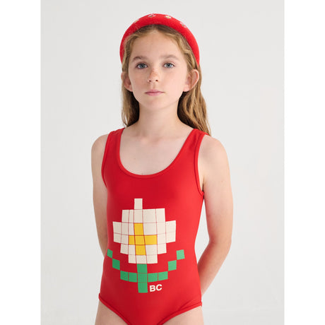 Bobo Choses Red Pixel Daisy Badedragt