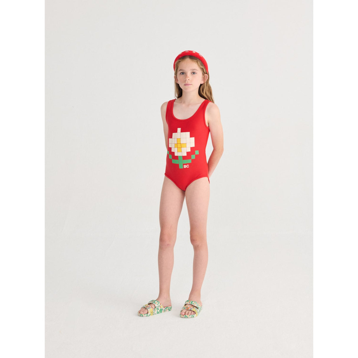 Bobo Choses Red Pixel Daisy Badedragt