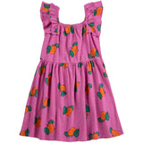 Bobo Choses Purple Tangerine All Over Ruffled Kjole
