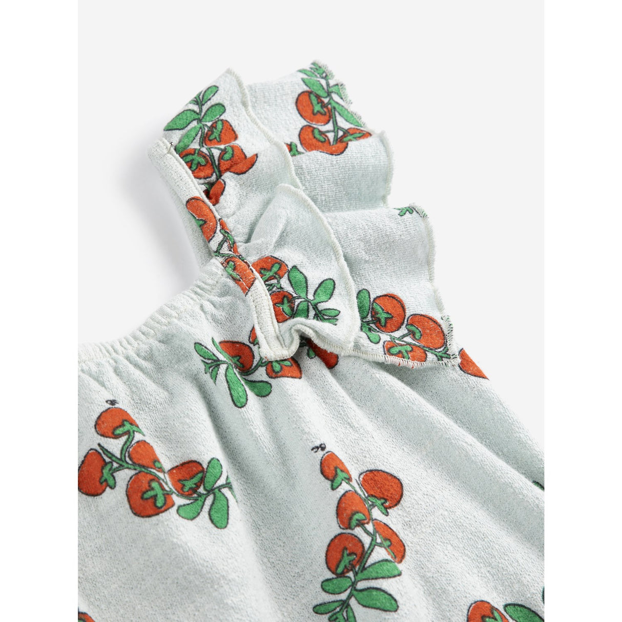 Bobo Choses Light Blue Juicy Tomatoes All Over Ruffled Kjole