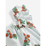 Bobo Choses Light Blue Juicy Tomatoes All Over Ruffled Kjole